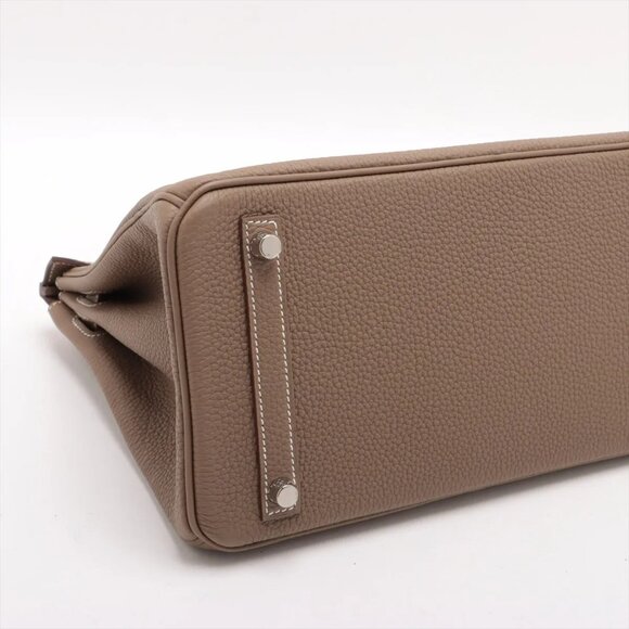 Sold out ❌Hermes Birkin 30 Le Tournay Togo Etoupe Silver W: 2024 - Picture 4 of 12